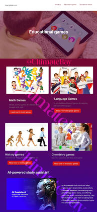 Kids Education Website (Figma)
