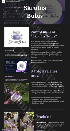 Brand website (Google slides)